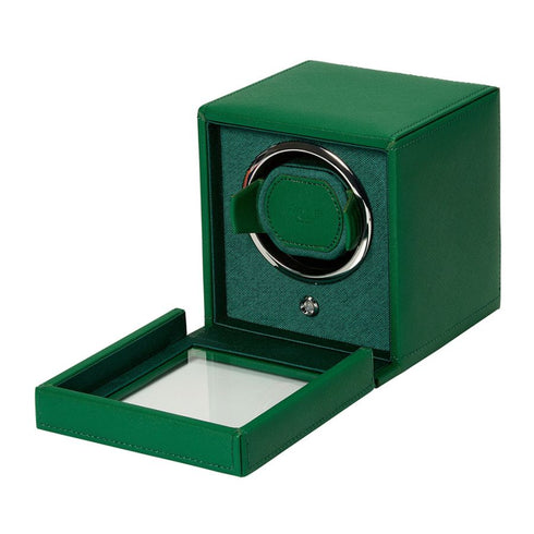 Cub Single Watch Winder With Cover (Tutti Frutti Green)
